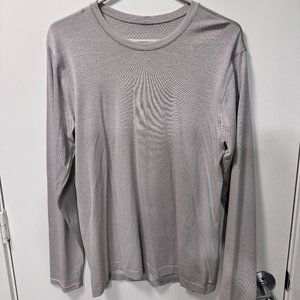 Lululemon Men's Long-Sleeve Metal Vent Tech Shirt-- cream, medium